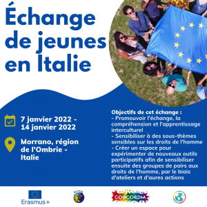 Échange de jeunes – Italie Du 7 janvier 2022 au 14 janvier 2022-cdcf0dd1